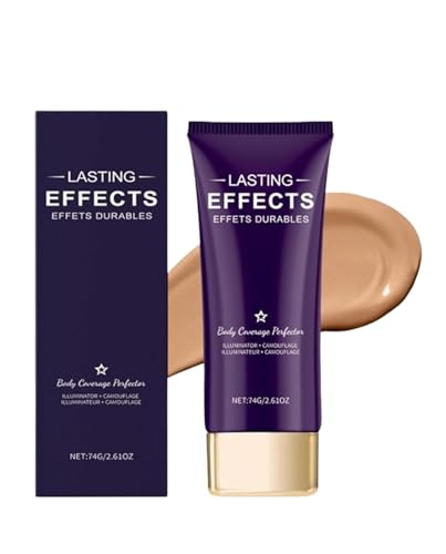 ビューティーボディカバーパーフェクター、ナチュラルグロウ レッグ&ボディメイクアップコンシーラー、ロングラスティング&防汗ボディコンシーラー、タトゥーカバーアップメイクアップ ウォータープルーフ(全肌タイプ対応)(Natural color)