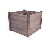 Suttons Modular Wooden Square Compost Bin, 91 x 91 x 68cm, 573 litre capacity, easy to assemble, made from sustainable wood, ideal for composting garden and kitchen waste
