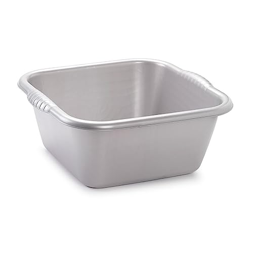 Barreño cuadrado 6 l plata