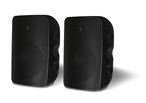 Pure Acoustics PX-465 All Weather Outdoor Speakers (Pair, Black)