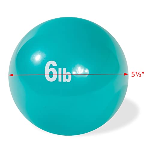 Trademark Innovations Weighted Exercise Toning Ball - Set Of 2 (6Lbs) #TOP2