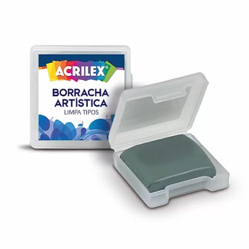 Borracha Artistica Maleável Limpa Tipos Acrilex Quadrada