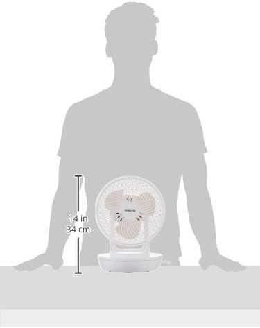 Diagram showing the dimensions of the MISTRAL Mimica MHV901R fan