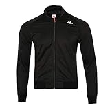 Kappa Negro 222 Banda Anniston Chaqueta de chándal delgada