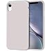 iPhone XR Case, Anuck Soft Silicone Gel Rubber Bumper Phone Case with Anti-Scratch Microfiber Lining Hard Shell Shockproof Full-Body Protective Case Cover for Apple iPhone XR 6.1" 2018, Lavender Gray