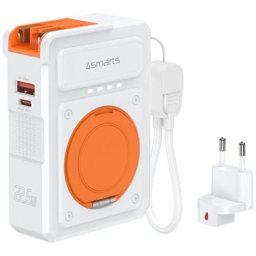 4smarts Chargeur Hybride 6 en 1, Batterie Externe sans Fil