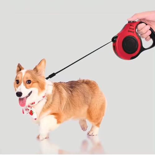 Guia Retrátil 03 Metros Com Trava de Segurança Para Cães e Gatos Para Passeio ao ar Livre, Shopping,