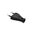 Produktbild Eurostecker schwarz 250V/2,5A/SK II steckbar flache Ausführung CEE 7/16 Stromstecker Euro-Stecker