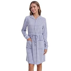 Drawstring Blue-gray & White Stripe