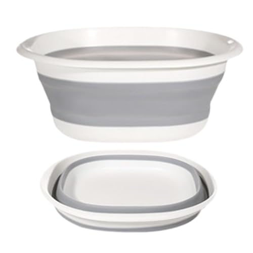 Rrlihjgu Bassine À Vaisselle Pliable Rétractable,31cm Bassine Pliable,d'une Double Poignée De Portage,Portable Multifonction Bac De Lavage,pour Évier De...