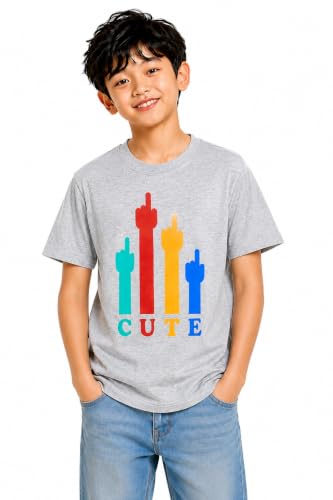 Image of Double F Boys Half Sleeve Cotton Regular Fit Printed Round Neck T-Shirt for Ages 6 Months to 16 Years