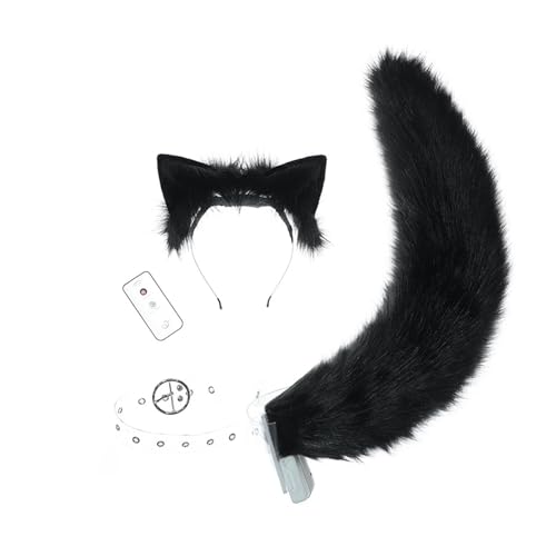 Queue de renard en peluche pour costume de fête d'Halloween - 4