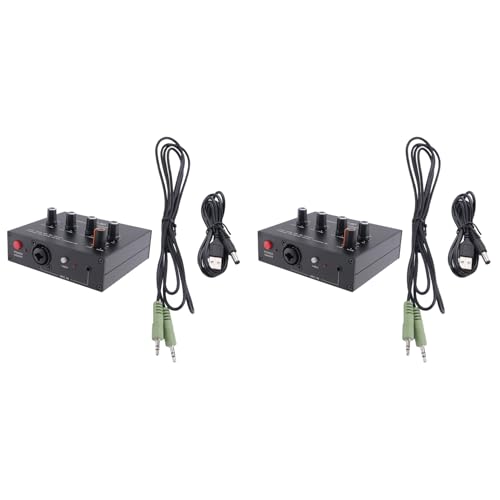 Préampli microphone équilibré MIC-60 avec égaliseur 3 bandes et câbles