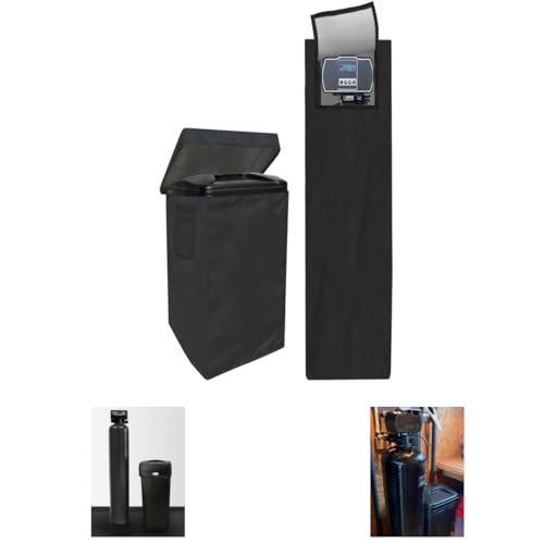 CHENGNAN Water Softener Cover for Outside Units Brine Tank Cover(16D35H)+Filter Tank Cover(11.4D55H) Cover for Water Softener Water Softener Cover Waterproof Water Softener Cover Outdoor