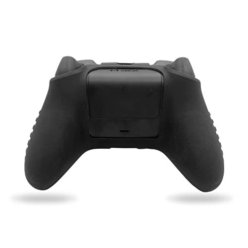 Coiorvis Controller Skin Cover For Xbox One/Series X/S Anti-Slip Silicone Grip Protective Case Accessories Set Wireless Gamepad Joystick With 2 Cat Paw Thumb Grips Caps (Black-White) (Black)… #TOP4