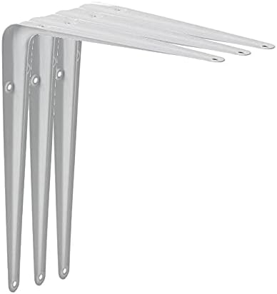 MG-S Shelf Brackets Size 8"X10" in White (3 Pack)