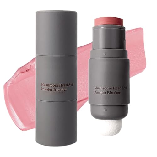CUZKC Colorete En Crema Stick Doble Cabezal Ligero Color De Larga Duración Colorete Natural Maquillaje En Barra Multi Face Blush For Cheek,Lip And Eye