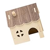 Fonction interactif : combine un abri fonctionnel avec des éléments ludiques, stimulant la curiosité et le développement mental de votre animal tout en lui offrant divertissement et enrichissement. cachette pour hamster, cachette pour hamster des bois