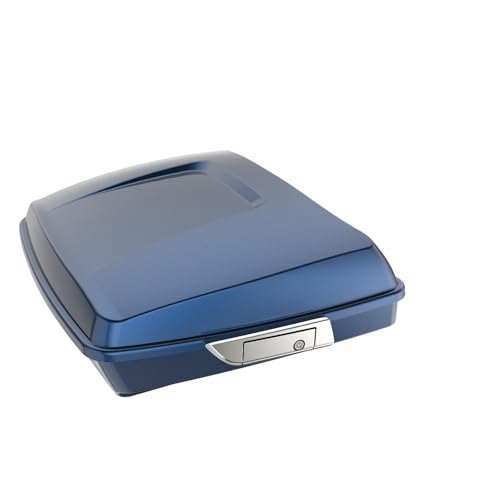 Mats-Csrewy Razor Tour Pack for Harley, Touring Pak Trunk for Harley Touring CVO Road King Road Glide Street Glide Electra Glide 2014-2023 Big Blue Pearl