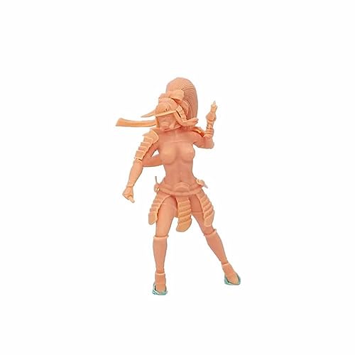 ZEDACAKAI 1/43 Figura Japón Samurai Chica Soldado Modelo Miniatura Necesita ser coloreada por usted mismo No2