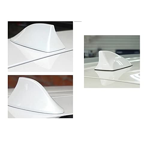 Image of Shark Fin Roof Antenna Aerial ABS AM /FM Radio Signal Compatiable with Creta T-2 White