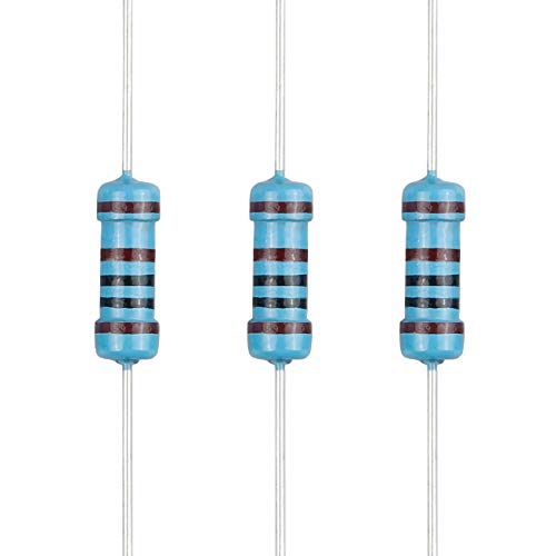 EDGELEC 100pcs 1K ohm Resistor 1/2w (0.5Watt) ±1% Tolerance Metal Film Fixed Resistor, Multiple Values of Resistance Optional