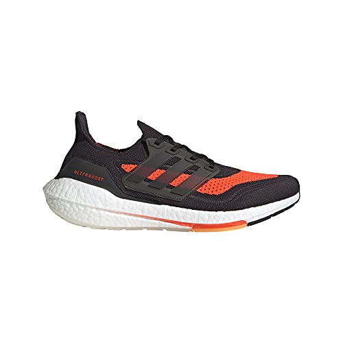 Adidas Men's Ultraboost-21 Trail Running Shoe, Carbon/Black/Solar Red, 10 #TOP5