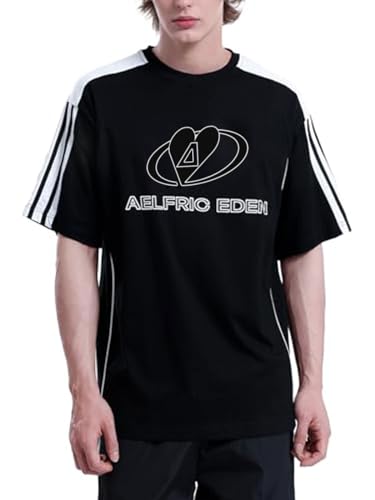 Aelfric Eden Mens Racing Tee Vintage Oversize Shirts Summer Unisex Printed Casual Tee Streetwear Harajuku Top Tshirt2