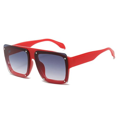 Lunettes de soleil vintage carrées pour homme et femme style punk à rivets rétro 2025