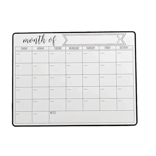 Tableau blanc magnétique effaçable à sec pour cuisine et bureau réutilisable