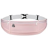 OYIWINMI Laufgürtel für Handy, Lauftasche Jogging für Damen mit 3 Taschen, Running Belt mit Kopfhörer-Anschluss und Sportgürtel Verstellbarem, Wasserdicht Gürteltasche für Laufen Joggen Fitness Sport
