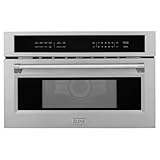 ZLINE 30 Inch wide, 1.6 cu ft. Built-in Convection Microwave Oven in Stainless Steel with Speed and Sensor Cooking