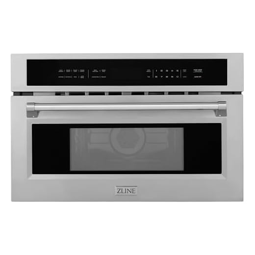 ZLINE 30 Inch wide, 1.6 cu ft. Built-in Convection Microwave Oven in Stainless Steel with Speed and Sensor Cooking
