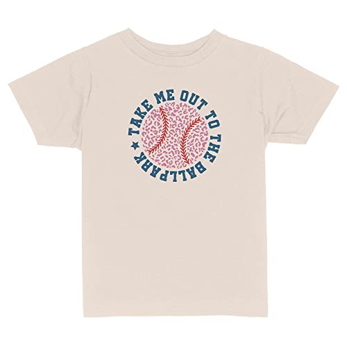 Baseball Ballpark Toddler Kids T-Shirt 4T Natural