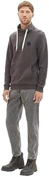 TOM TAILOR Herren 1037753 Snood Sweatshirt Mit Logo-Badge, 19024 - View #10