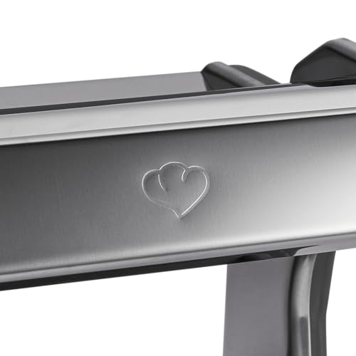 Manual Noodle Machine Nonna, Stainless Steel, Pasta Maker incl. Recipe Booklet, Pasta Dryer & 3 Cutting attachments for Spaghetti, Lasagna, tagliatelle - Misty Cliff