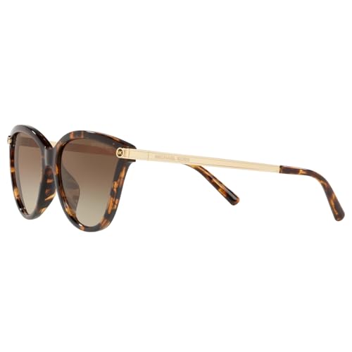 Michael Kors Women's MK2139U Tulum Universal Fit Cat Eye Sunglasses, Dark Tortoise, 54mm - Image 4