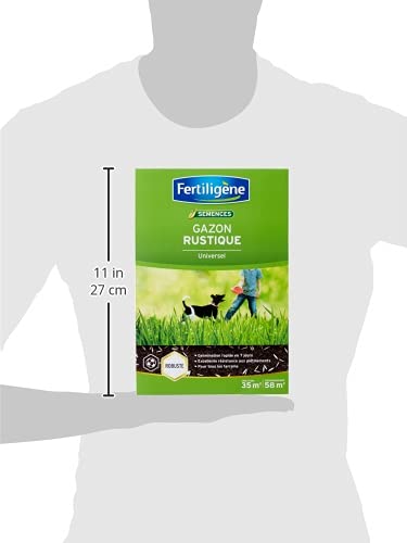 FERTILIGENE RUST35 - Semences Gazon Rustique Universel 875 g - Premières pousses en 1 semaine - Résiste aux piétinements - Pour tous types de terrains - Pour 35 m² de création et 58 m² de regarnissage – vue 9