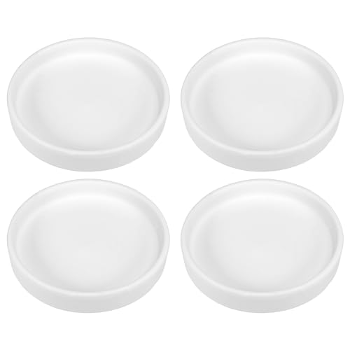 Soucoupes rondes en céramique PATIKIL blanches de 11,4 cm pour pot - 2