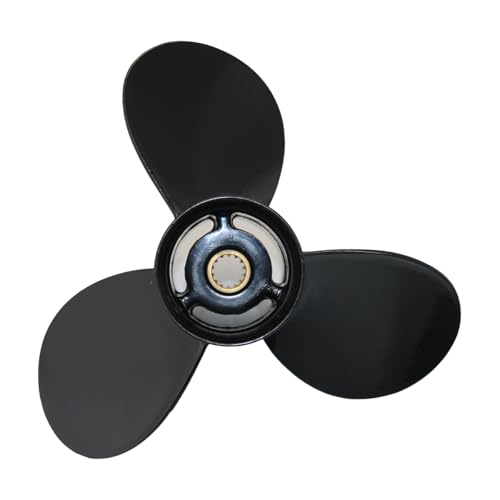 YAMESUHO Aluminum Boat Propeller 9.25x9 Compatible with Tohatsu/Mercury Engine 9.9HP-20HP,14 Tooth,3 Blades,RH(3BAB64518-1/362B641010)