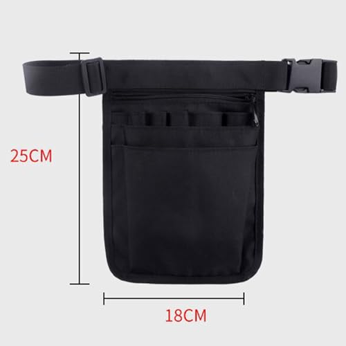 Hinapan 1 Stück Medizinischer Organizer-Gürtel, Krankenschwester-Bauchtasche, Tasche für Medizinische Scheren, Pflege-Set, Mehrere Fächer, Allzweckgürtel-Organizer-Tasche