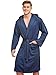 Produktbild o-day Herren-Bademantel aus Mikrofaser  Platzsparender Damen-Bademantel aus Mikrofaser für Reisen, Pool Mikrofaser 2.0 (DE/NL/SE/PL, Alphanumerisch, XL, Regular, Regular, BLU NAVY)