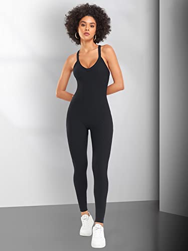 Vutru Women's Sexy Sleeveless Bodycon V Neck Tank Shorts Rompers One Piece Crisscross Back Jumpsuits Playsuit Clubwear #TOP2