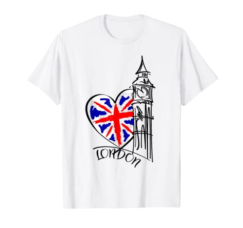 I Love London-I Heart London, Inglaterra, Reino Unido, camiseta para mujer Camiseta
