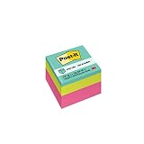 Post-it Notes, 2x2 in, 1 Cube, America's #1 Favorite Sticky Notes, Pink Wave, Clean Removal, Recycla