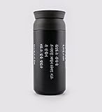 JHP Korean Poetry (Hangul) Vaccum insulated Stainless Steel Black Tumbler With lid for coffee tea SAJA BOYS YOUR IDOL STYLE