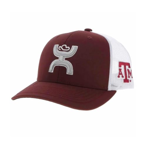 Gorra Hombre Ajustable HOOEY Texas A&M Maroon/White miniatura 1