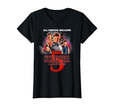 Stranger Things Season Five Poster Camiseta, Mujer, Negro, S | Ya disponible en tu tienda friki favorita! En mundofriki.es! Stranger Things Season Five Poster Camiseta, Mujer, Negro, S | Ya disponible en tu tienda friki favorita! En mundofriki.es!