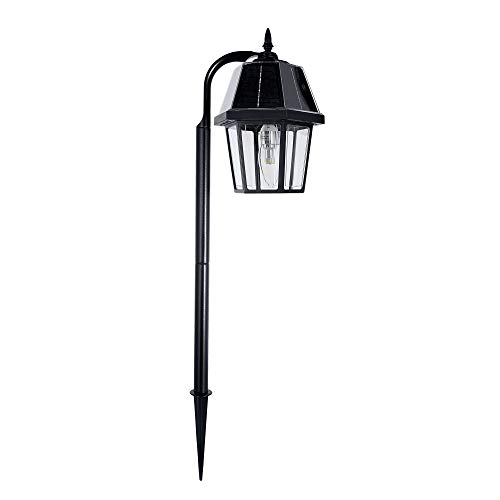 Gama Sonic Solar Garden Light or Landscape Pathway Lamp, Shepherd Hook, 7