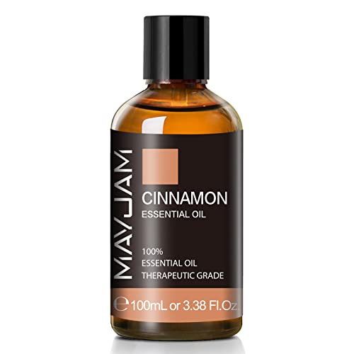Cinnamon Essential Oil, MAYJAM Pure Essential Oils, 3.38FL.OZ Cinnamon Oil, Perfect for Diffusers Aromatherapy